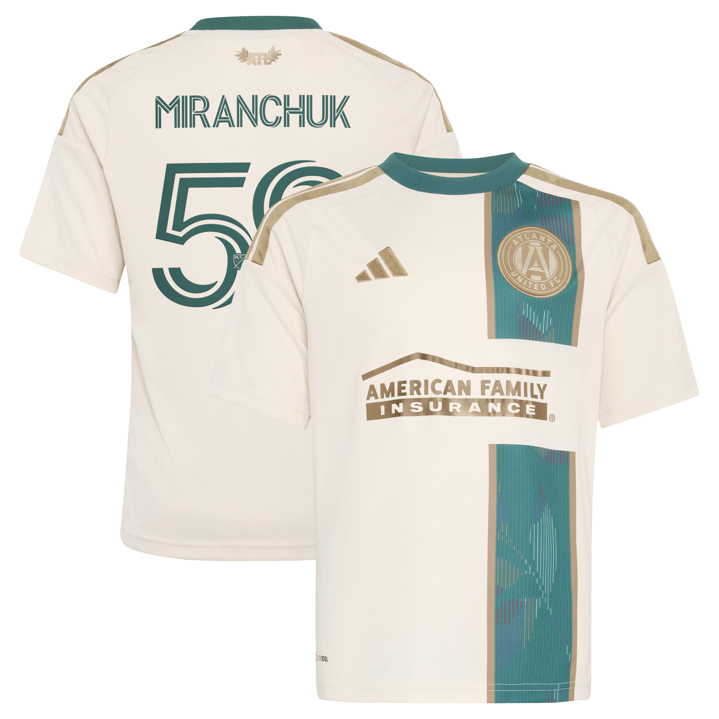 [SJH] Aleksei Miranchuk Atlanta United FC Youth 2026 Spirit of '96 Replica Jersey - Tan