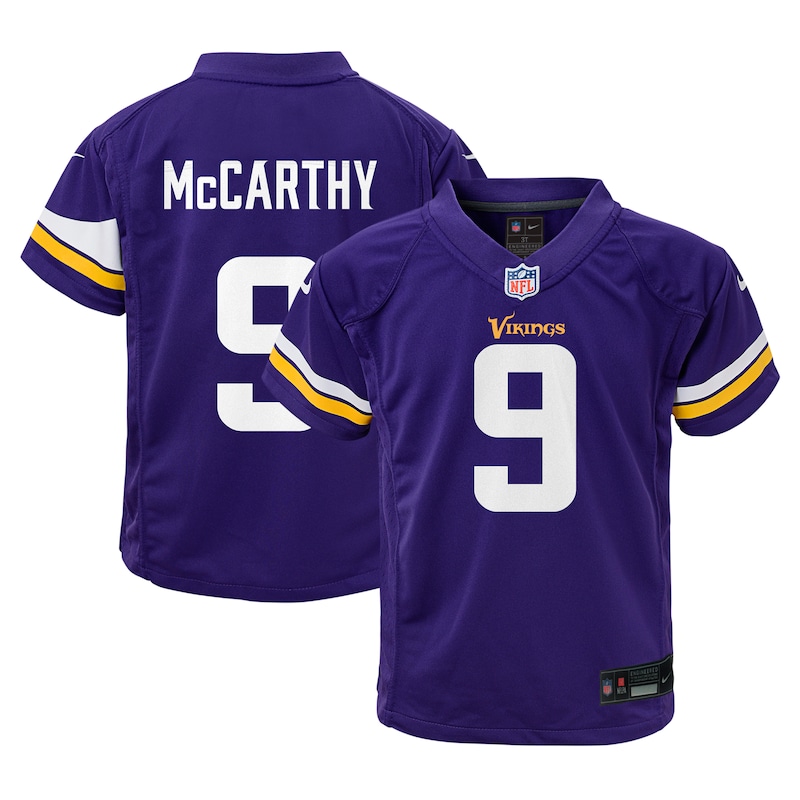 None J.J. McCarthy Minnesota Vikings Sleek Team Spirit Wear Game Day W