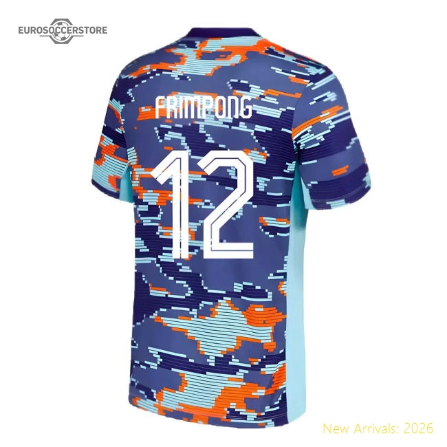 2024-2025 Netherlands Academy Pro Pre-Match Shirt (Blue) (Frimpong 12)