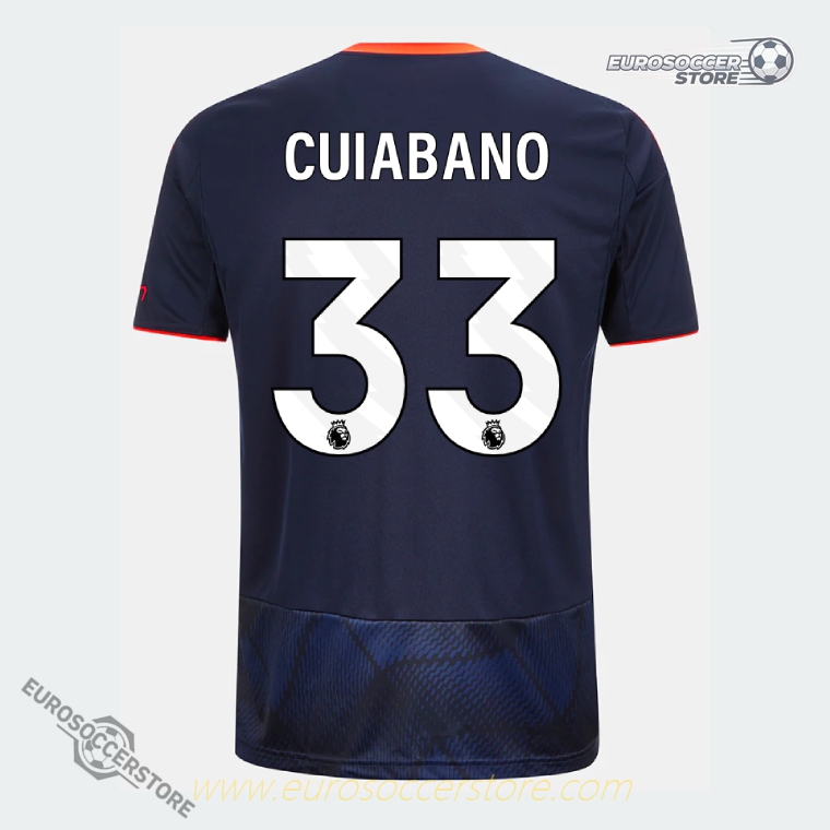 Nottingham Forest Third CUIABANO 33 Third Jersey for the 25-26 season