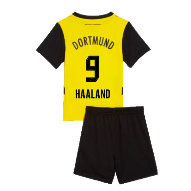 High-quality 2024-2025 Borussia Dortmund Home Mini Kit (haaland 9)