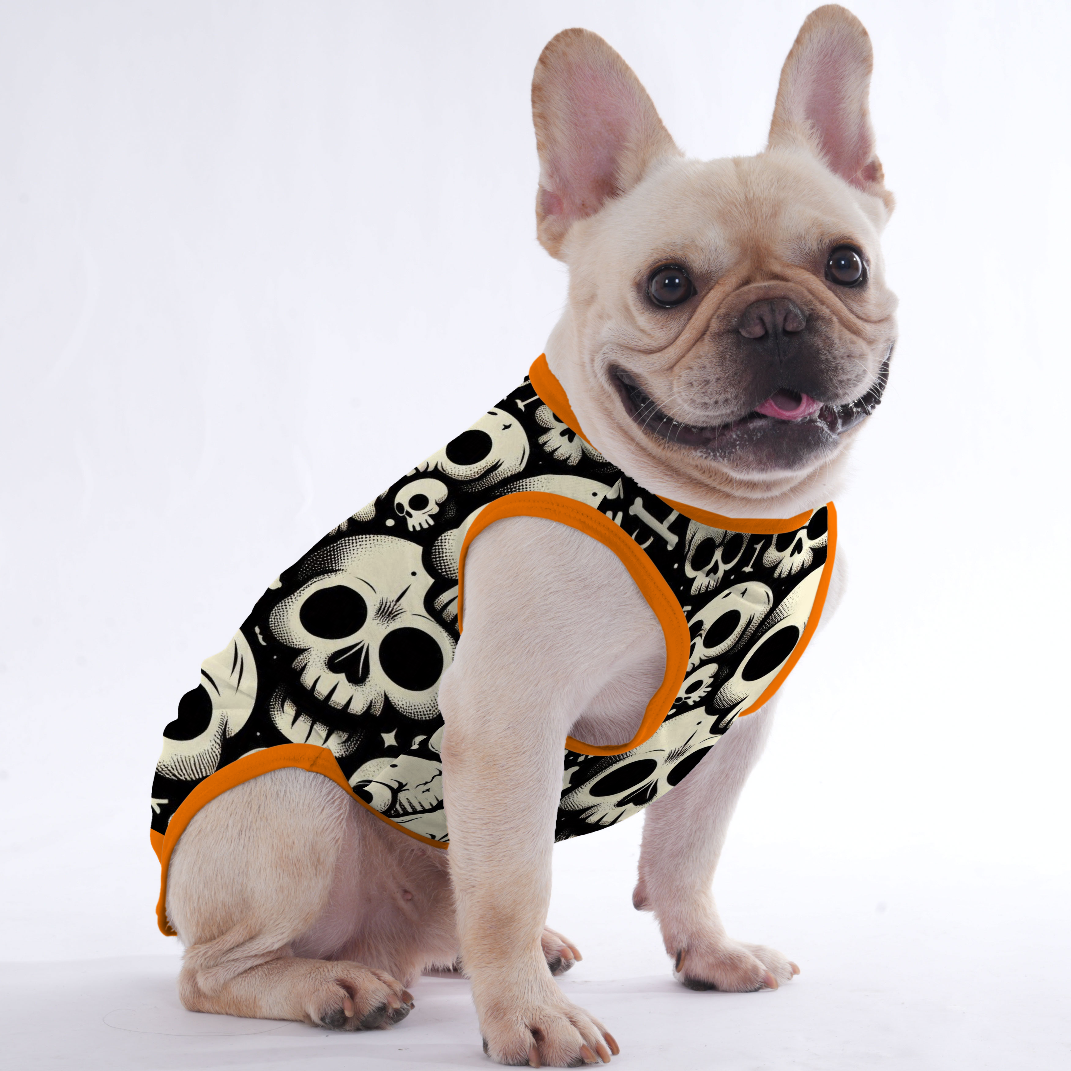Fashion-Forward The Skull - Shirt For Frenchies - Frenchie Shop Origi...