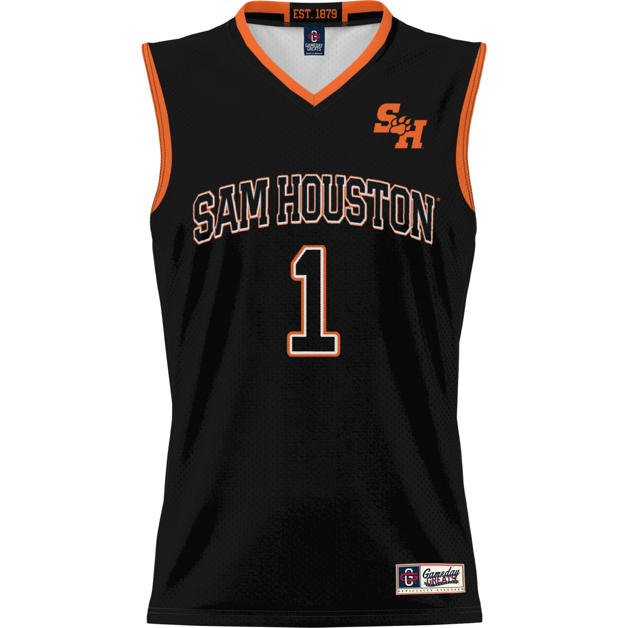 [DDG] Sam Houston State Bearkats GameDay Greats Replica Lightweight Basketball Jersey - Black