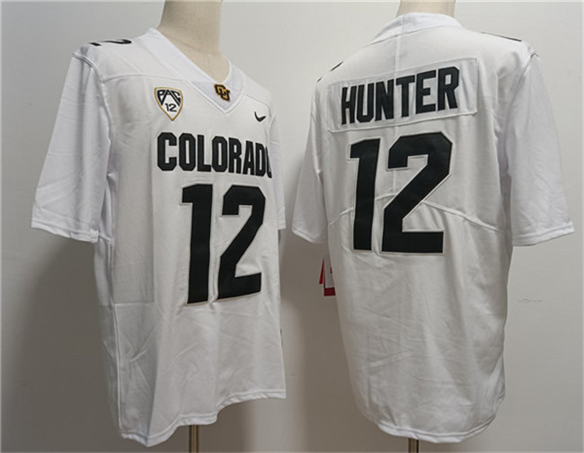 Men's None Travis Hunter #12 college football White 2024 home jersey