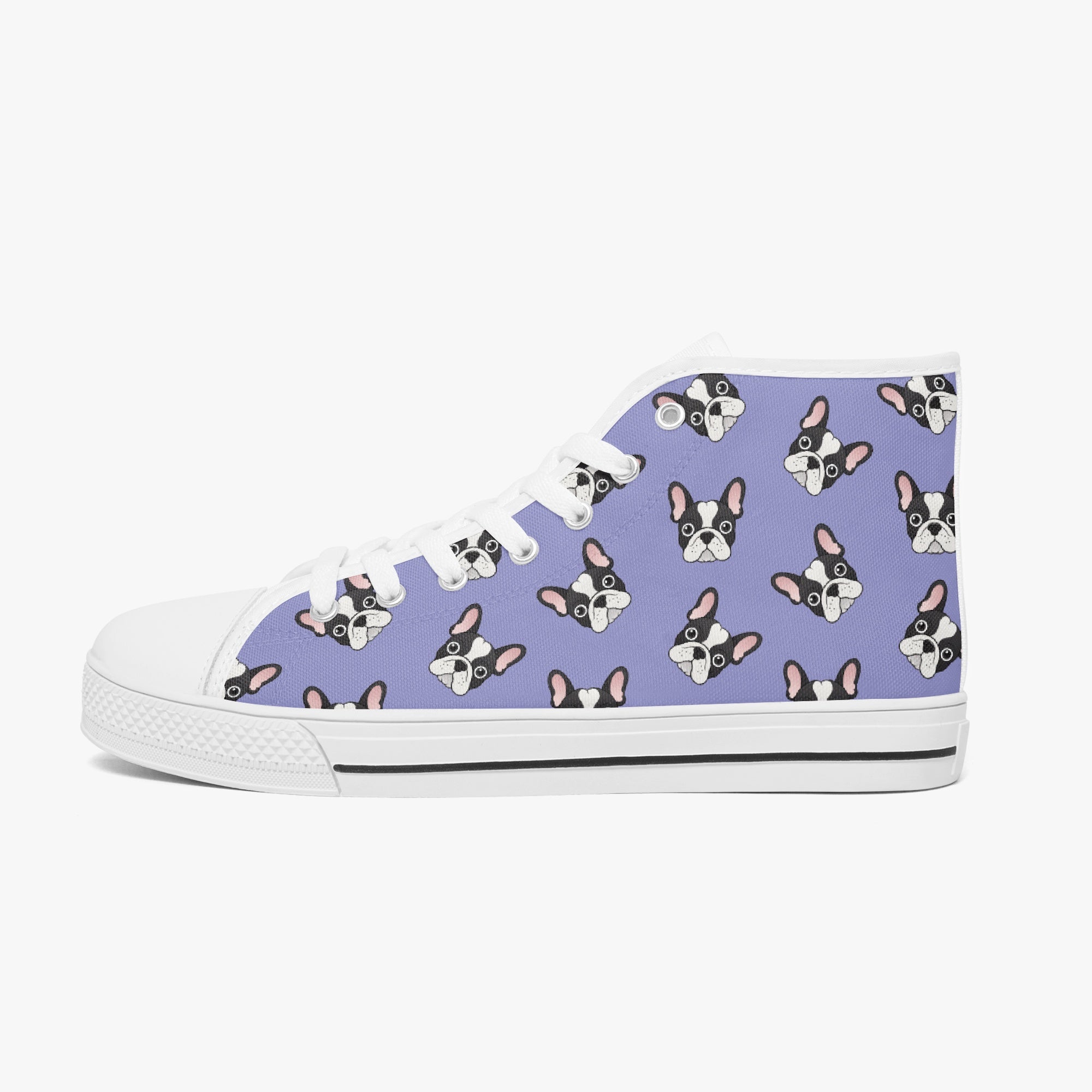 French Bulldog Lover Dolce Classic High Top Canvas Shoes Casual Footwear