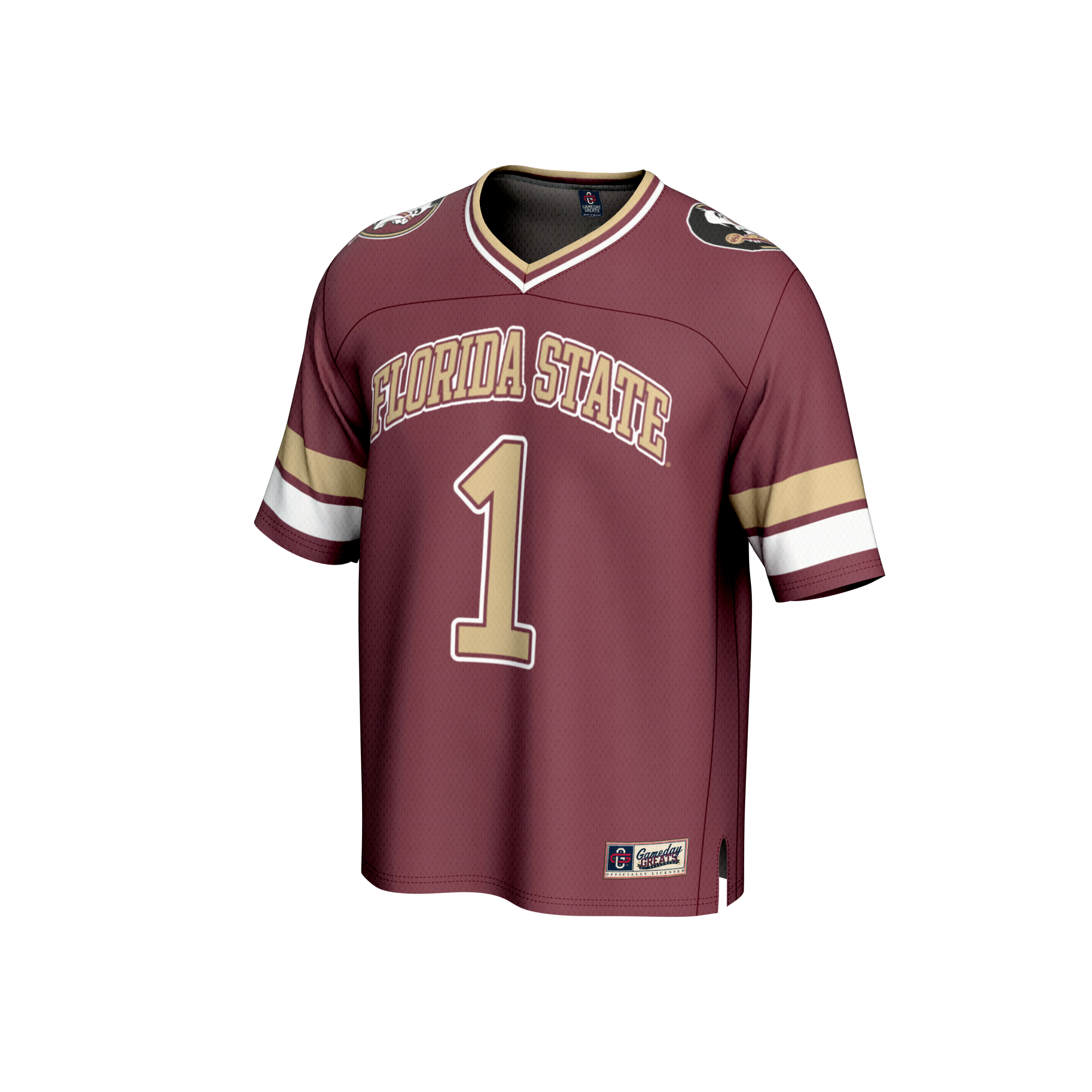 [NJP] Florida State Seminoles GameDay Greats Unisex Collegiate Football Fashion Jersey - Garnet