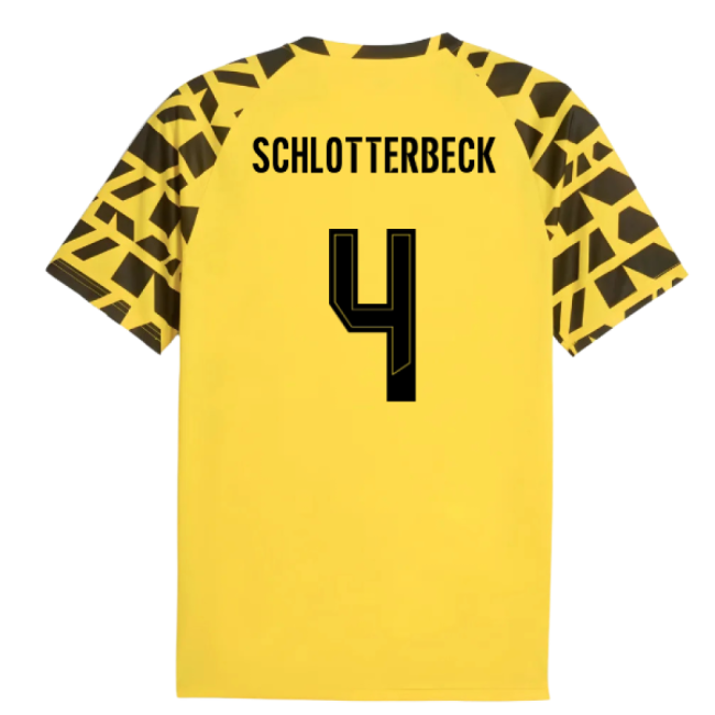 2025-2026 Dortmund Borussia Warm Up Jersey (Yellow) (Schlotterbeck 4)