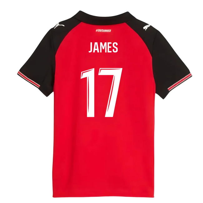 2025-2026 Stade Rennais Home Shirt (Kids) (James 17)
