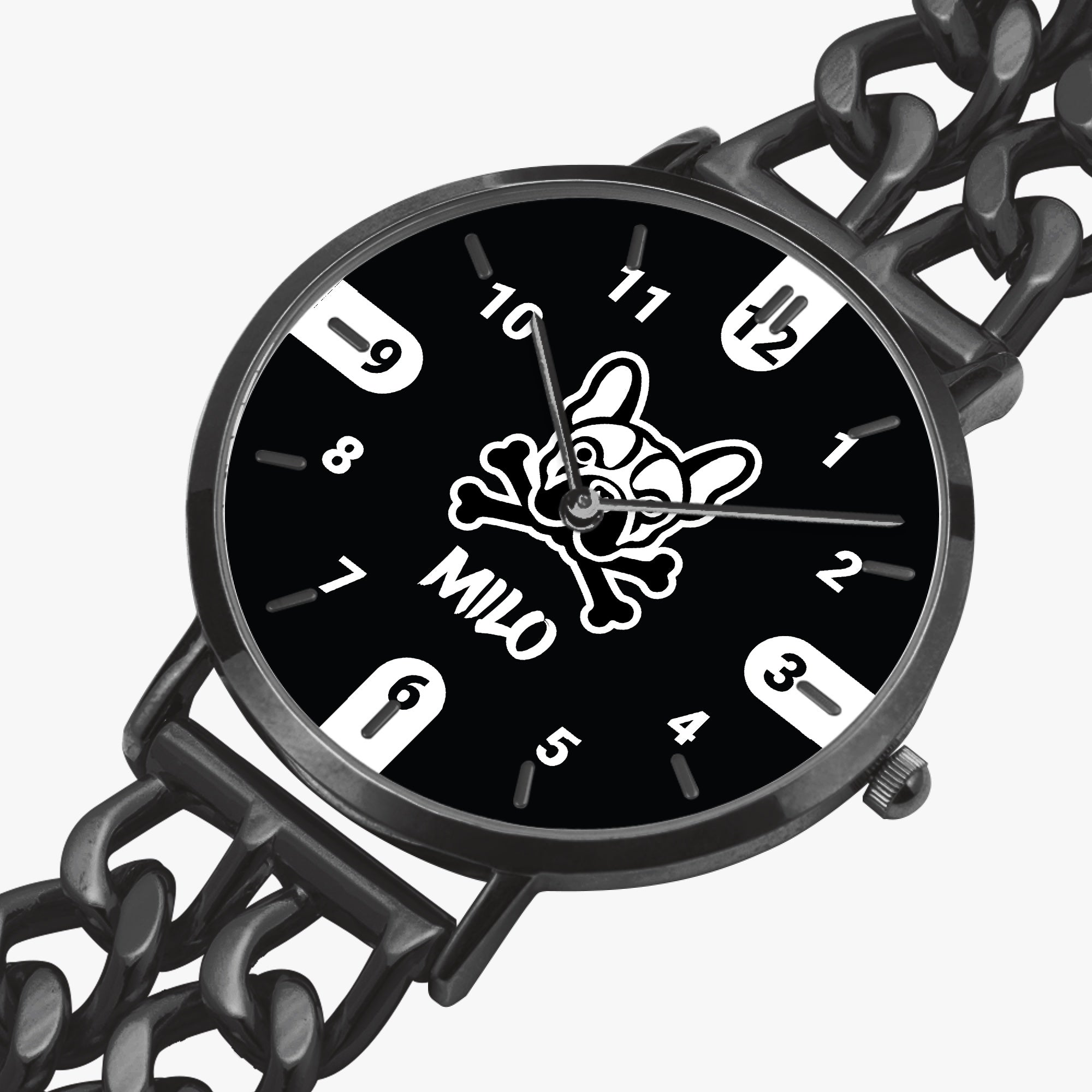 Personalized Chic Hollow Strap Watch For Frenchie Lovers Winter Wear