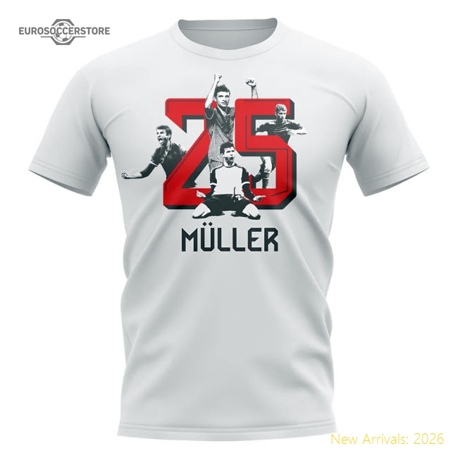 Premium Thomas Muller Bayern Munich 25 T-shirt (white) - Unique Style