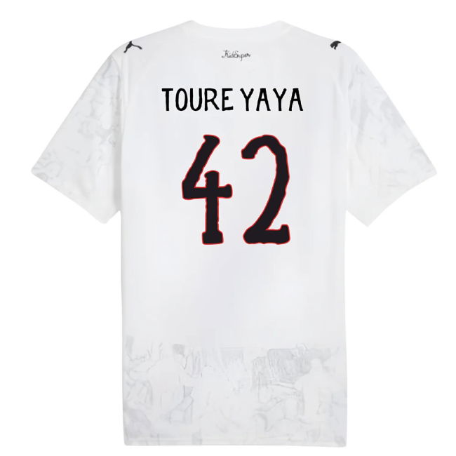 2025-2026 KIDSUPER x Manchester City CWC Shirt (White) (Toure Yaya ...