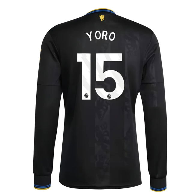 2025-2026 Man Utd Long Sleeve Third Kit (Yoro 15)