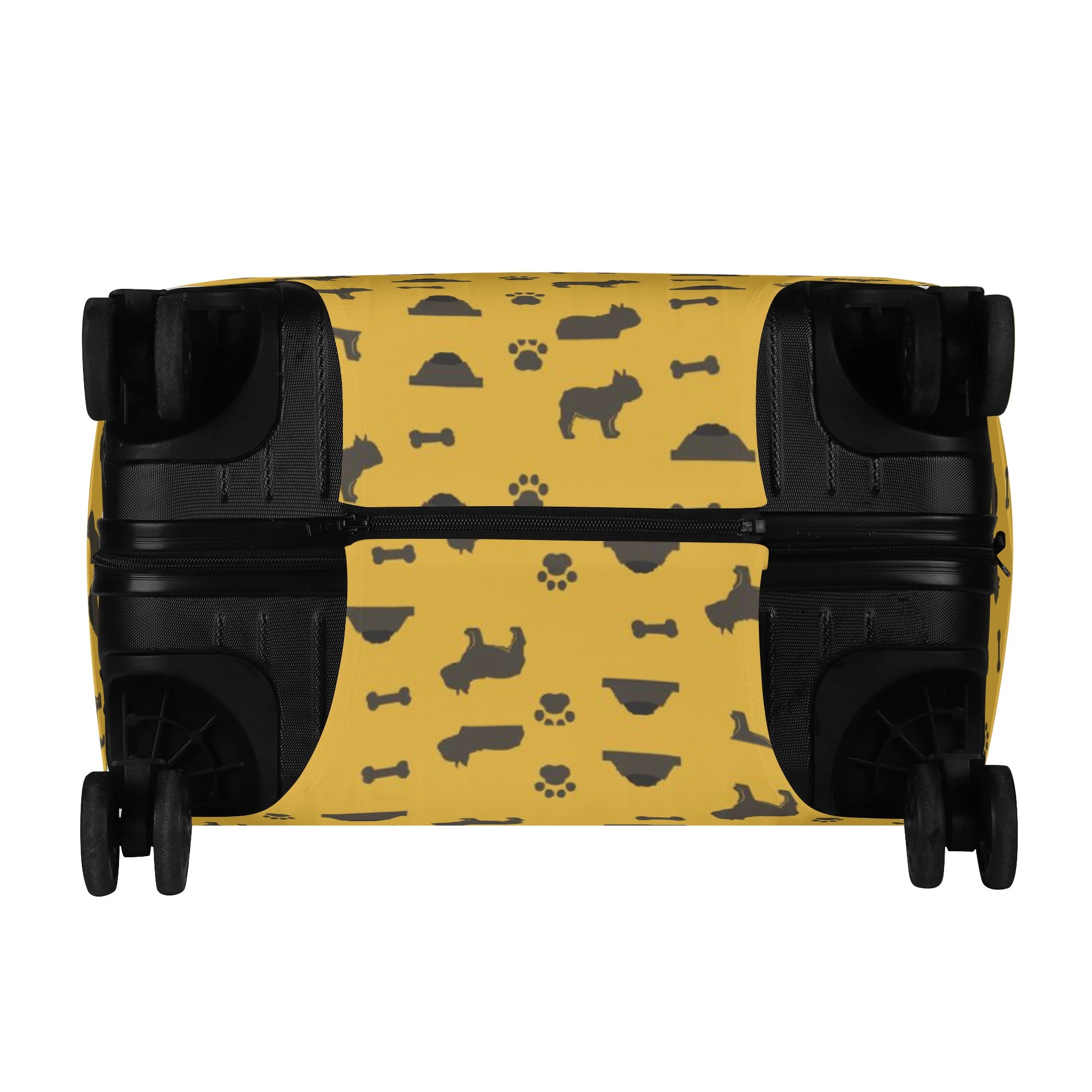 Custom Luggage Cover with Frenchie Name