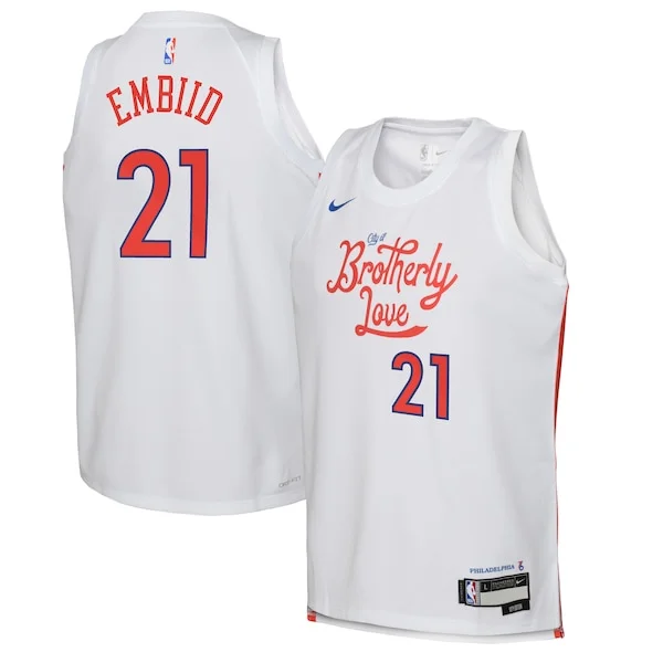 Joel Embiid PHI Swingman Jersey - superior retro - White training