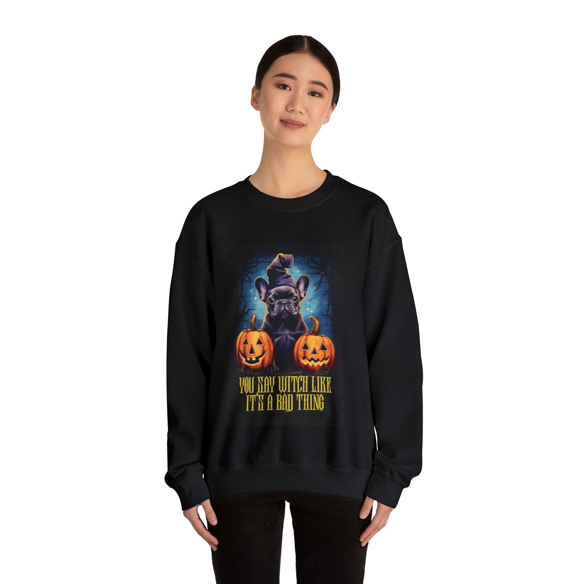Minimal-Aesthetic Witch Like Halloween Unisex Sweatshirt for French