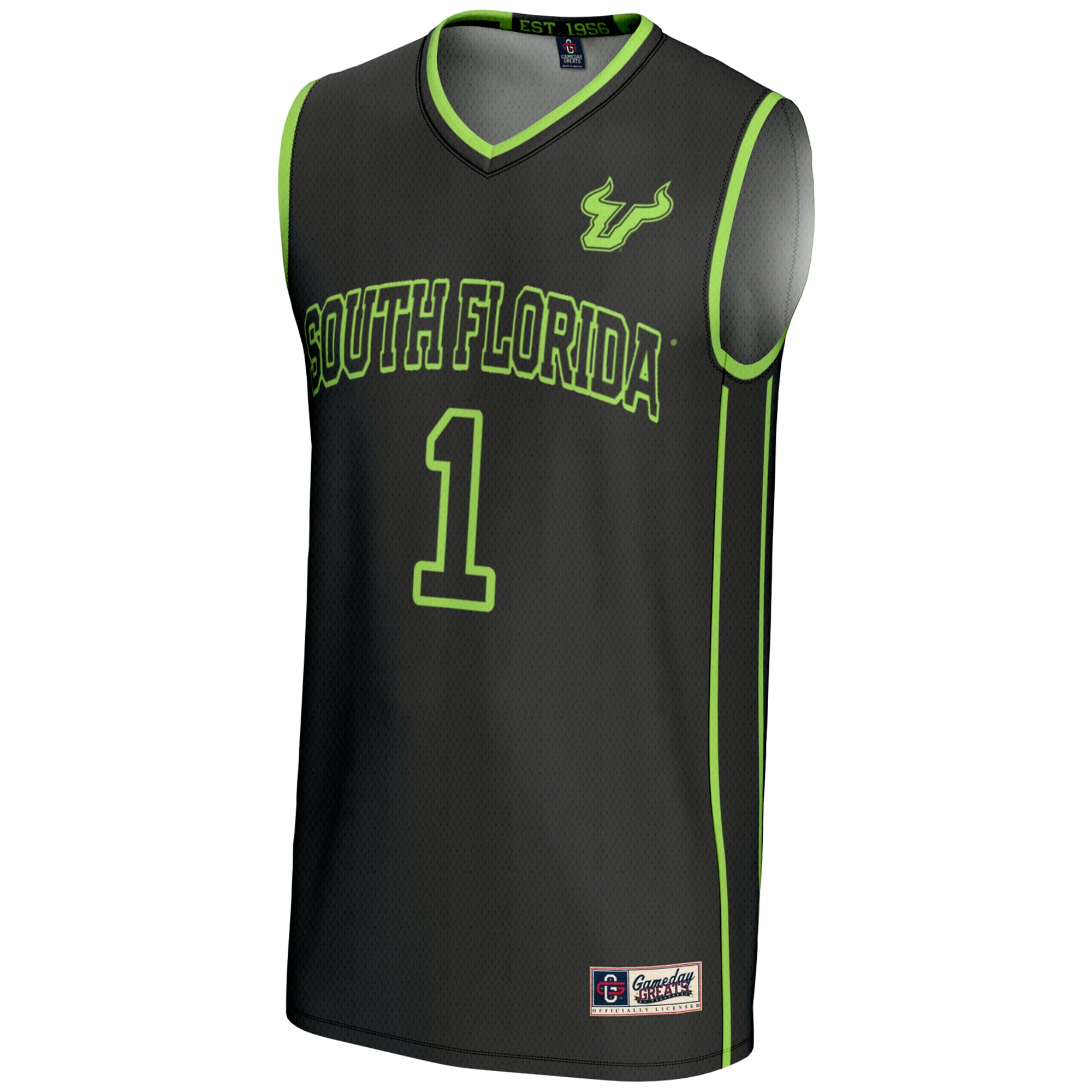 #1 South Florida Bulls GameDay Greats Youth Lightweight Basketball Jersey - Black