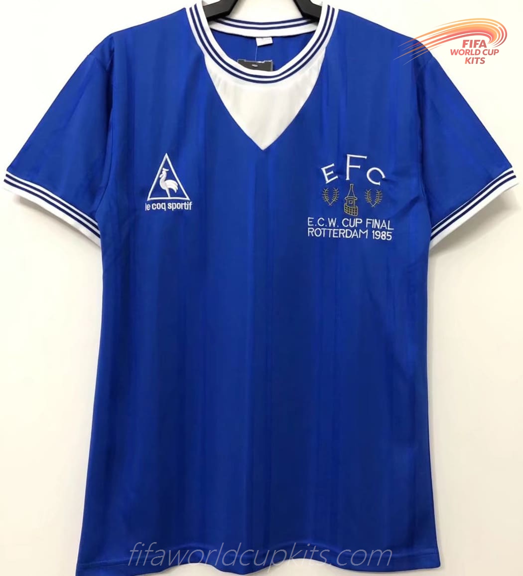 Everton 1985 E.C.W. Cup Final Football Kit