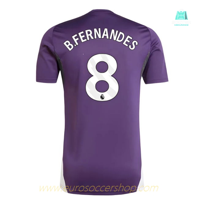 2025-2026 Man Utd Training Jersey (Aurora Plum) (B.Fernandes 8)