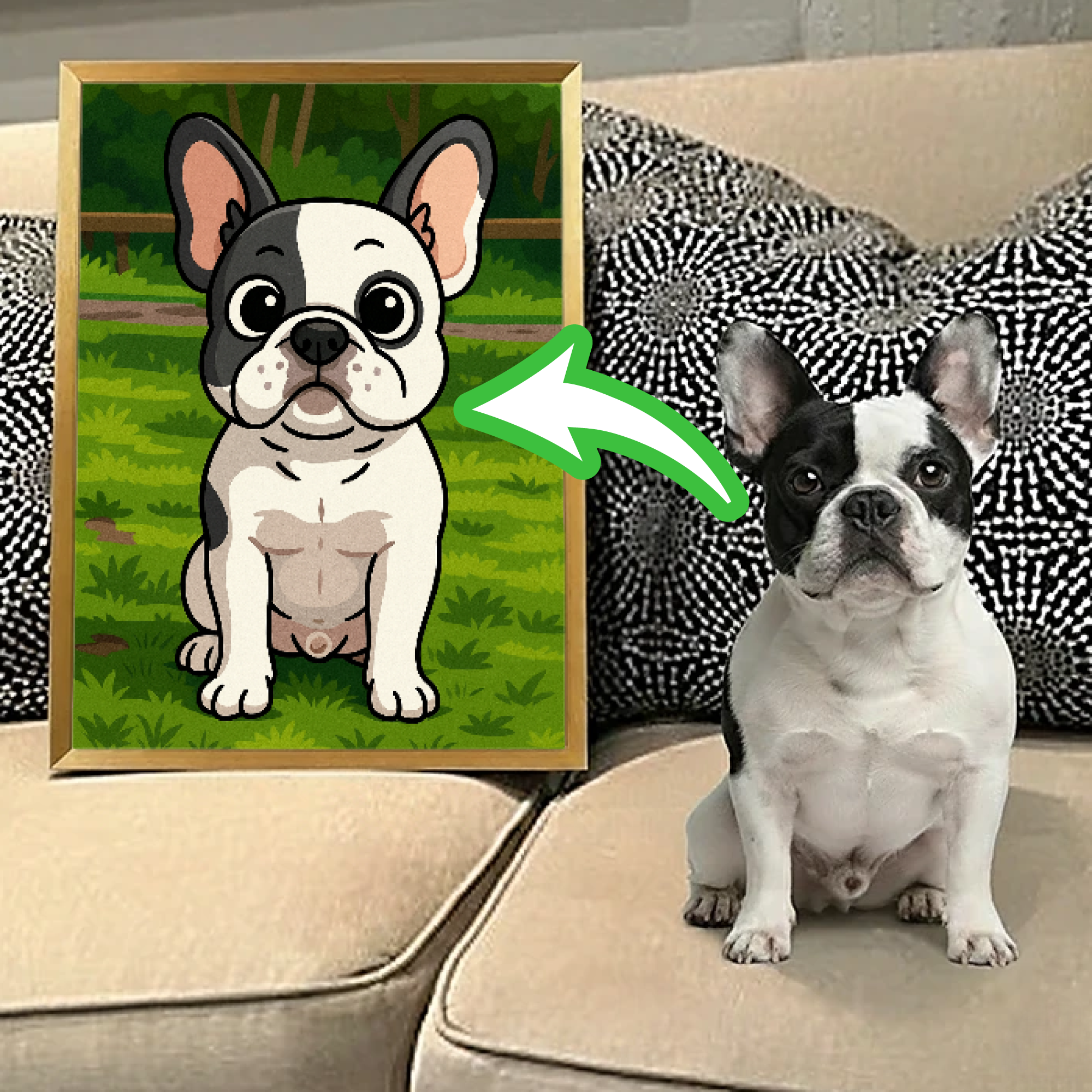 Benji - Personalized Vertical Framed Poster • Wall Decoration