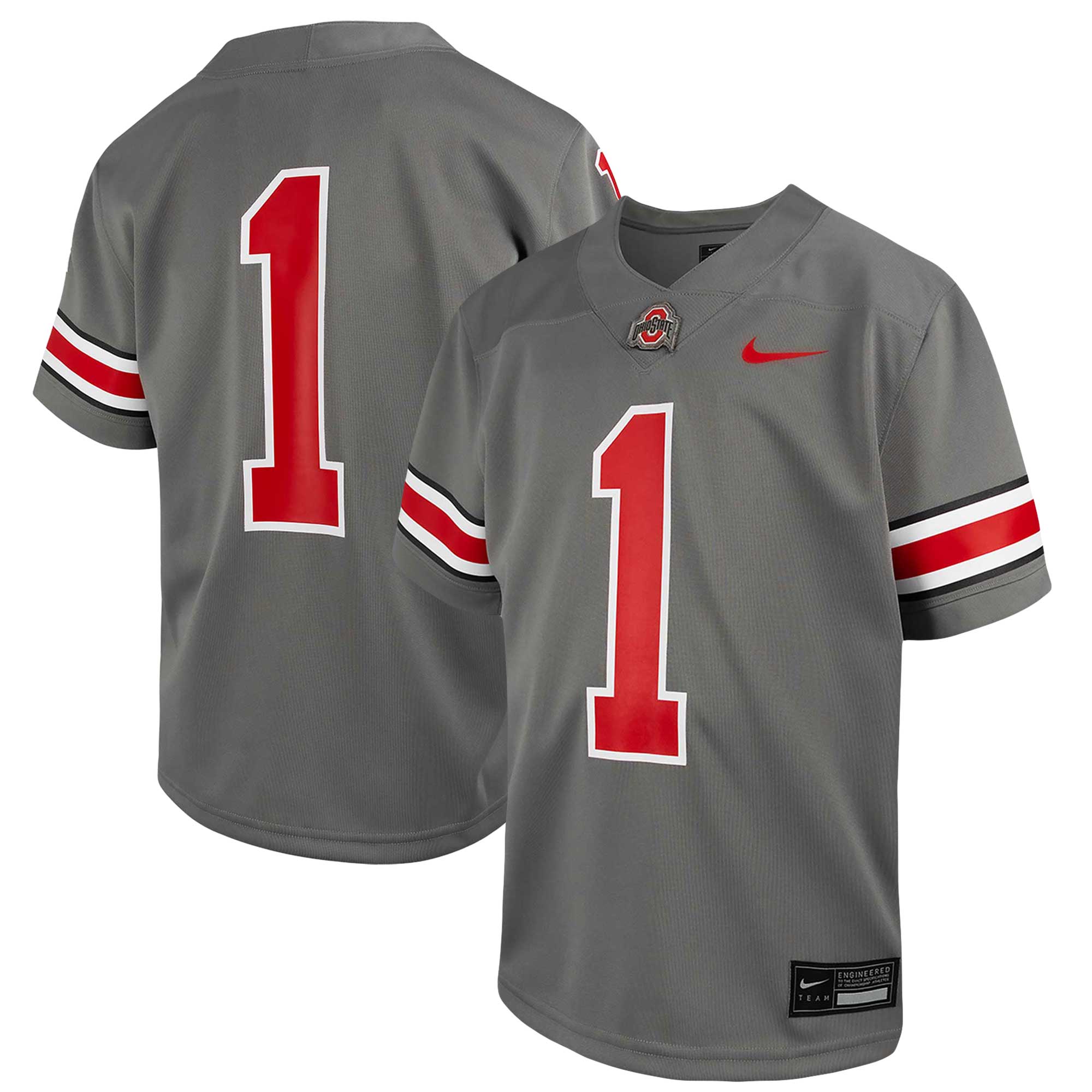 #1 Ohio State Buckeyes Toddler Alternate Untouchable Replica 2026/2027 Football Jersey - Steel