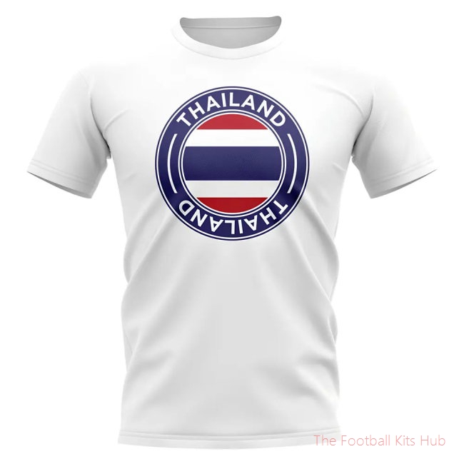 Thailand Football Badge T-Shirt (White)