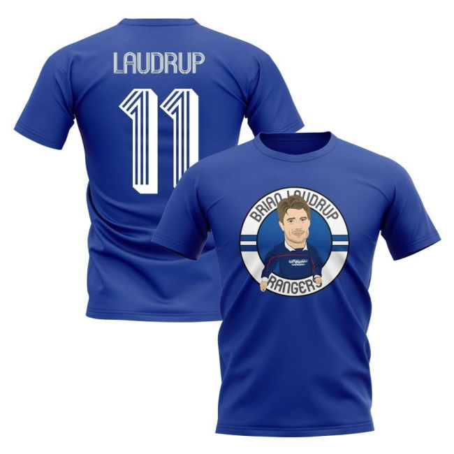 Premium 2025-2026 Football Club T-shirt Blue With Retro Design