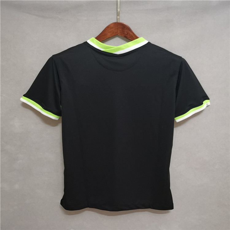 Breathable Wolfsburg Away 20-21 Black Soccer Shirt Jersey