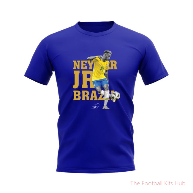 Neymar Brazil Player Tee (Royal Blue)