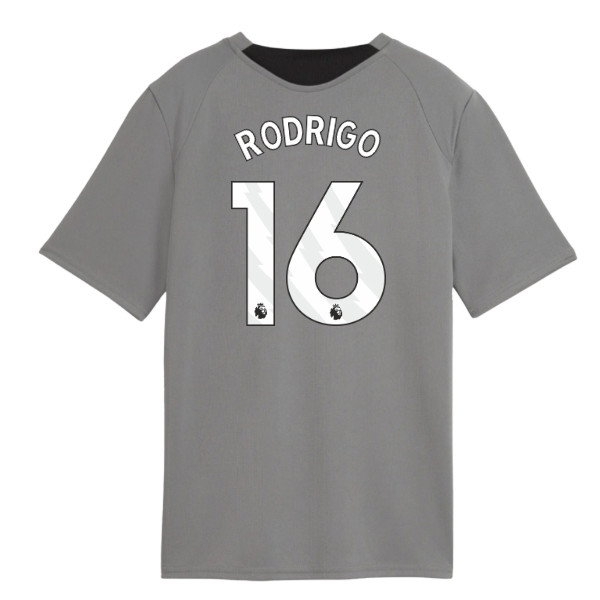 [DDJ] 2026-2027 Man City Training Jersey (Cast Iron) - Kids (Rodrigo 16)
