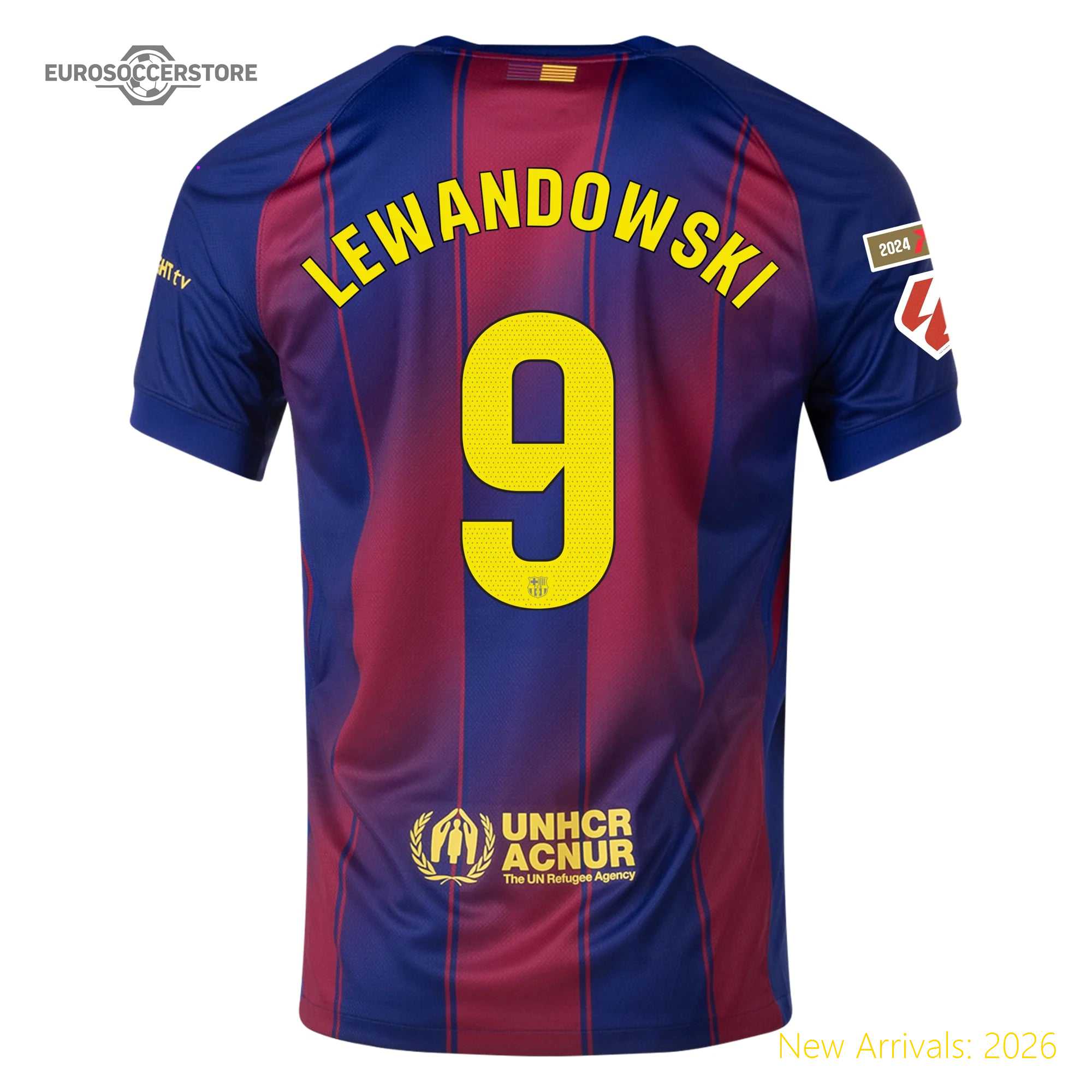 Men Bar Lewandowski Barcelona Home High-quality Home Jersey 2023