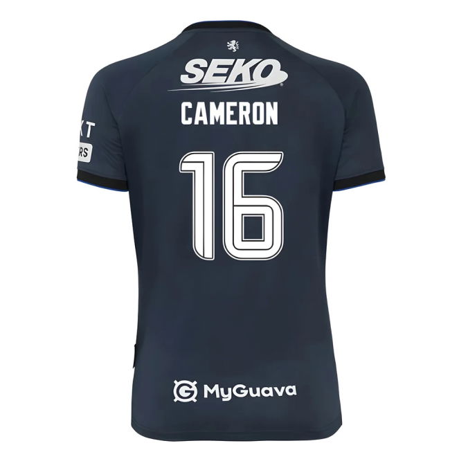 Official 2025-2026 Rangers Third Third Cameron 16 With Collector's