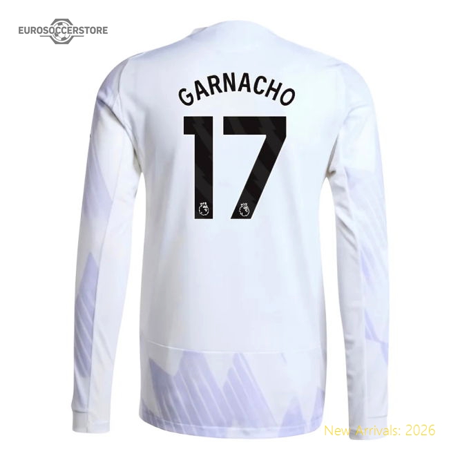2025-2026 Man Utd Authentic Long Sleeve Away Shirt (garnacho 17)