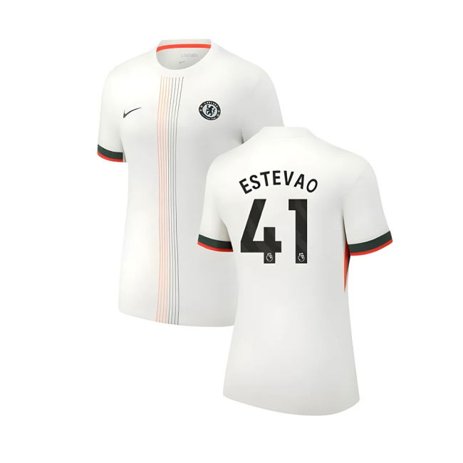 Chelsea 2025-20 Away Football Shirt Estevao (41) L M Women S