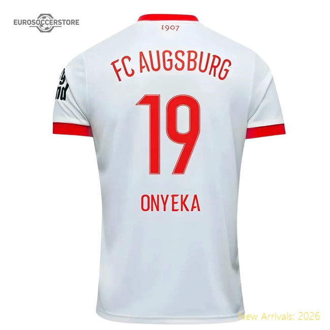Genuine High-Quality 2025-2026 Fc Augsburg Home Shirt (Onyeka 19)