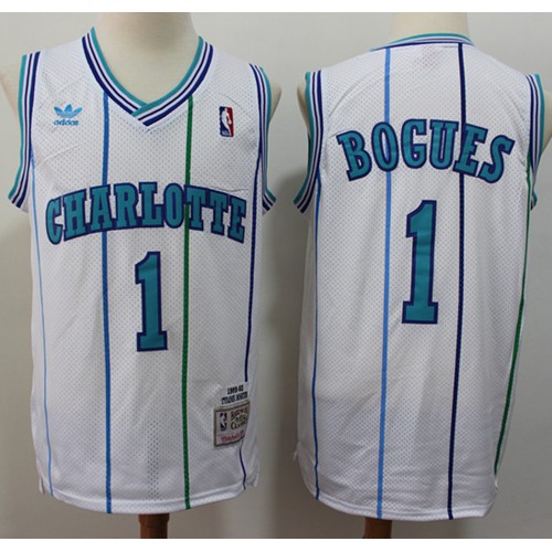 White BKN Charlotte Hornets #1 Authentic Jersey Premium Quality