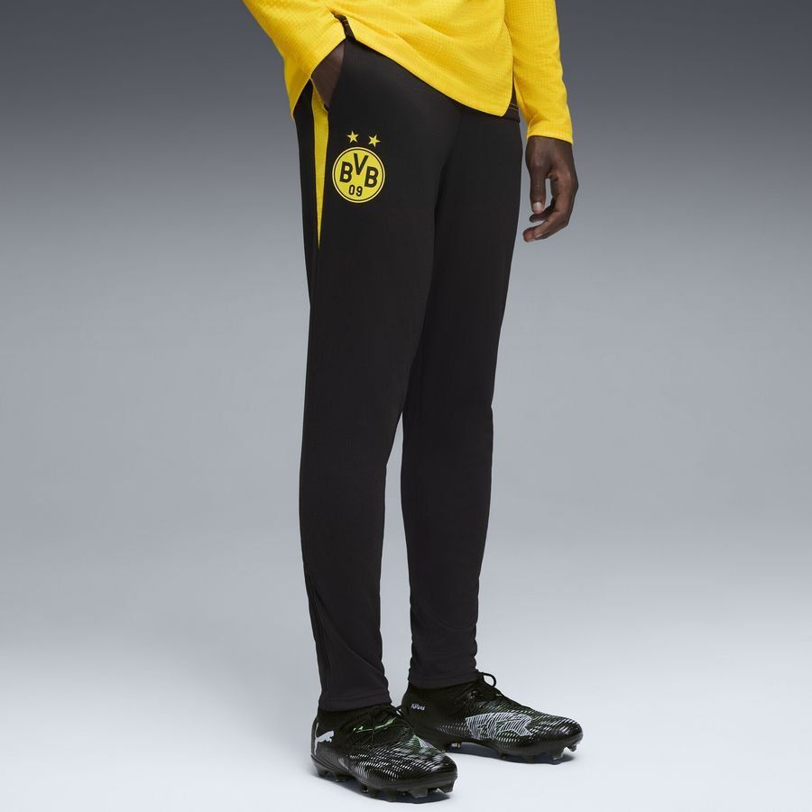 Dortmund Training Trousers | PUMA Black/Faster Yellow Lightweight Feel