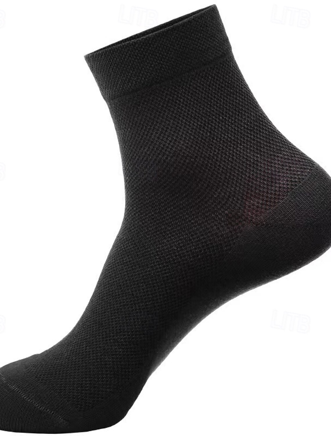 Men's 5 Pairs Multi Packs Socks Running Socks Casual Socks Black White Color Plain Vacation Sports & Outdoor Daily Basic Medium Spring Fall Fashion Casual