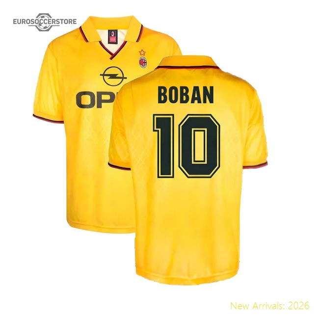 Fan-Favorite Ac Milan 1995-1996 Third Retro Shirt (Boban 10)