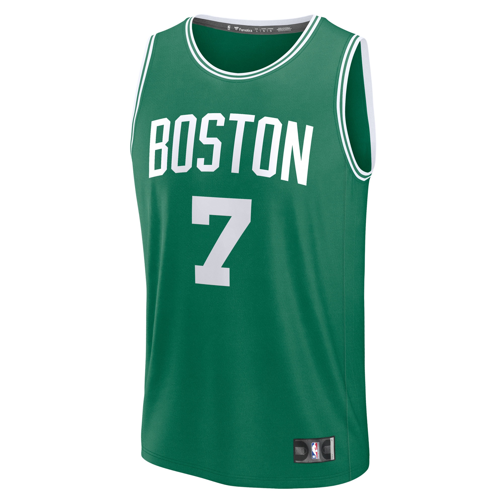 [SJH] Jaylen Brown #7 Boston Celtics Youth Fast Break Replica Player Jersey - Icon Edition - Kelly Green