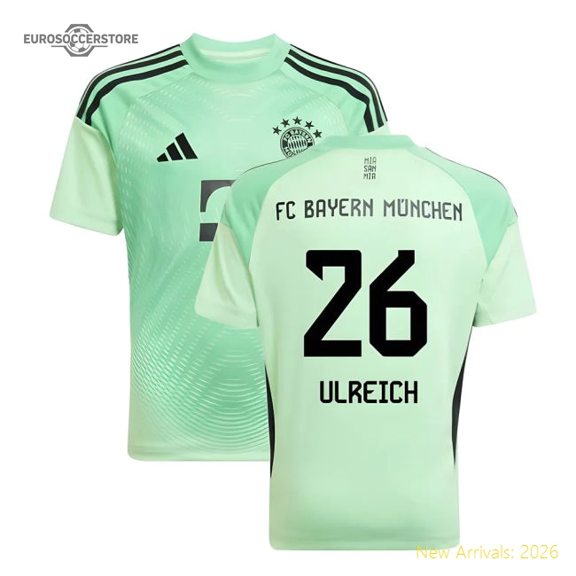 2025-2026 Bayern Munchen Home Jersey Goalkeeper Jersey (Glory Mint) -