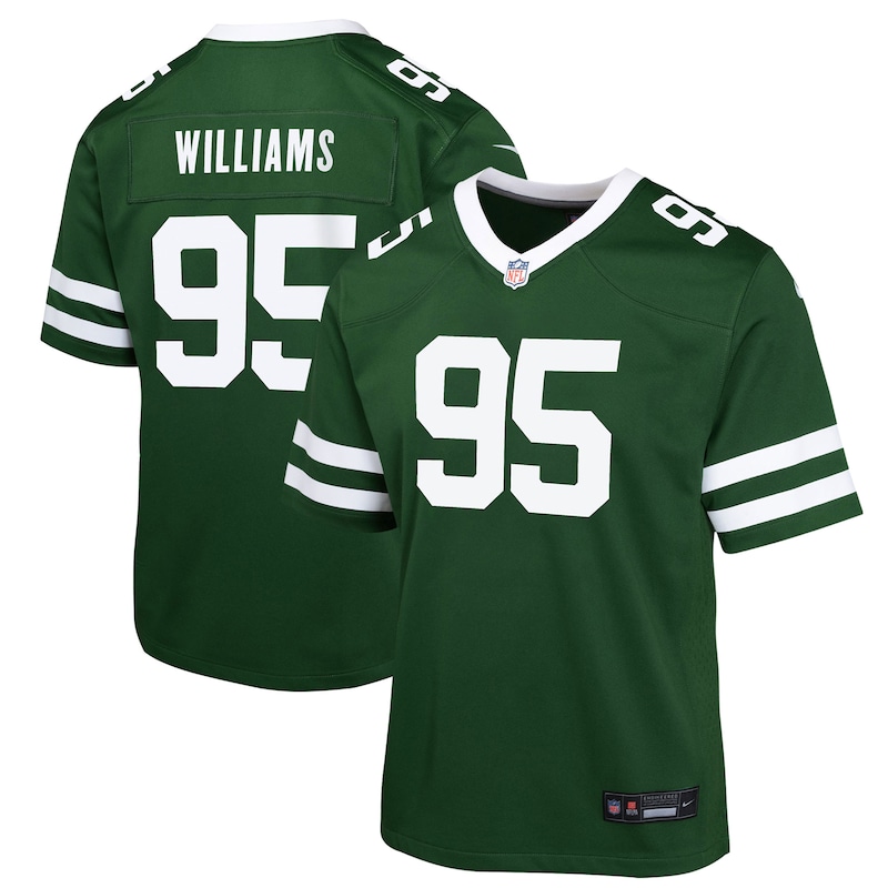 None Quinnen Williams New York Jets Football Franchise Game Jersey