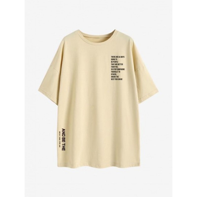 Article Lettering Graphic Oversized T-shirt NV0047