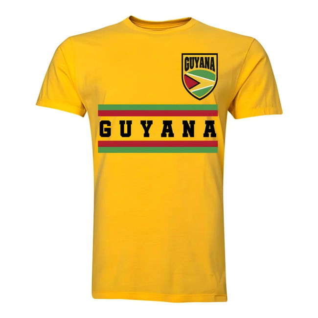 Cup Guyana Core Football Country T-Shirt (Yellow) Match