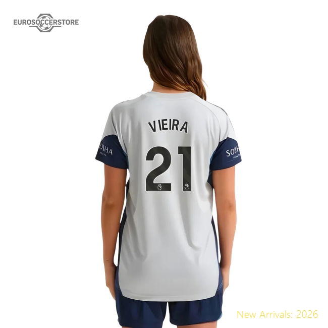 2025-2026 Arsenal Womens Chic Vieira Jersey Smart Fabric
