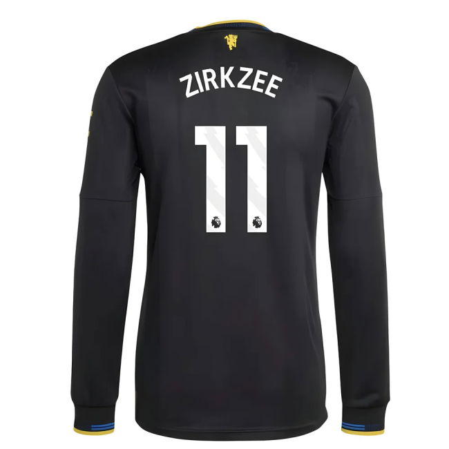 2025-2026 Man Utd Authentic Long Sleeve Third Kit (Zirkzee 11)