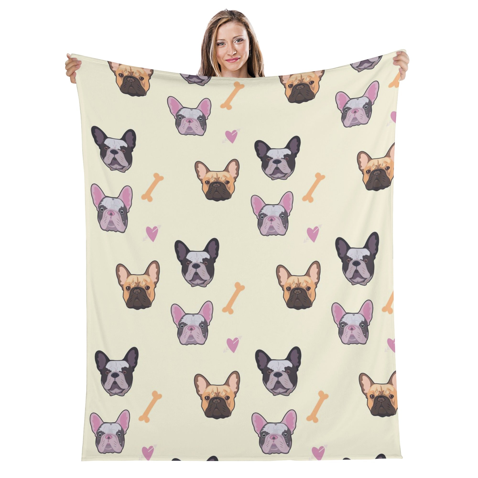 Warm Apollo- - Bulldog Blanket Indoor Use | Safe For Paws