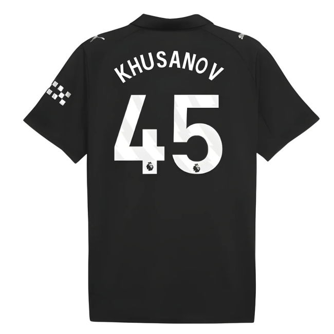 Retro Man City Classic Design Away Vintage Shirt (Khusanov 45)