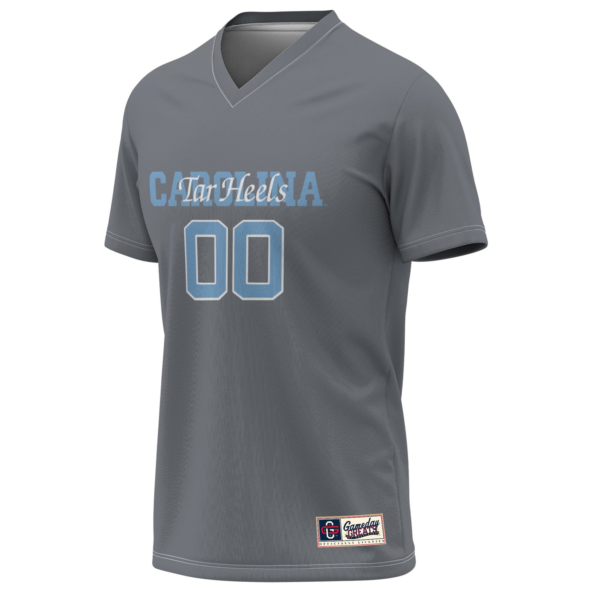 [NJP] North Carolina Tar Heels GameDay Greats Unisex NIL Pick-A-Player Lightweight Women's Soccer Jersey - Gray