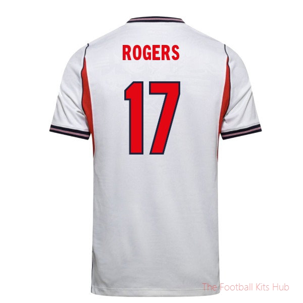 England Home Shirt 2026-2027 Rogers #17 Team Jersey Football Kit