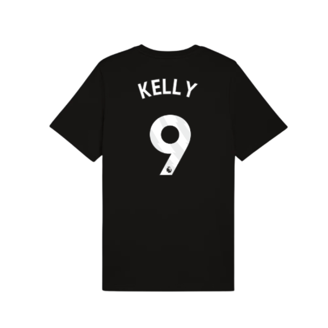 2025-2026 Man City FtblESS Tee (Black) (Kelly 9)